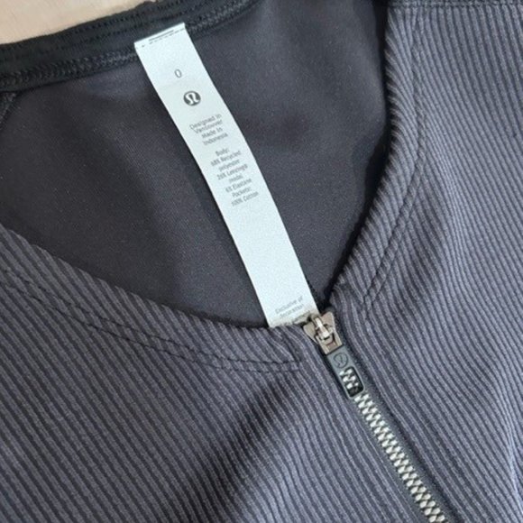 lululemon women's Ribbed Softstreme Long-Sleeve Romper - Picture 3 of 5